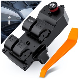 Nilight Power Master Window Switch Compatible with 2001 2002 2003 2004 2005 Honda Civic Sedan 2002 2003 2004 2005 2006 Honda CR-V Sport Utility Front Left Window Control Switch Set