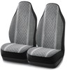 Road Comforts Baja Blanket Seat Covers Gray Diamond High Back