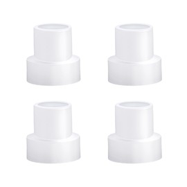 PEUTIER 4pcs Shower Door Nylon Pivot Bushing, Shower Door Pivot Pin Kit, Medium, White