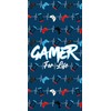 Gamer For Life Beach Towel - Gaming Controller Beats Design
