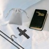 Fnirgexa Christian Gifts for Men Cross Necklaces Stainless Steel Cross