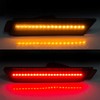 ECOTRIC Side Marker Light Compatible with 2010-2015 Chevy Camaro Amber/Red
