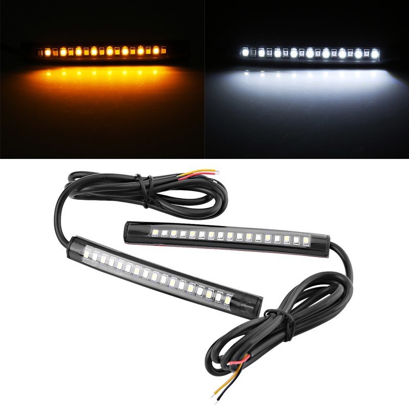 1 Pair Motorcycle Car Flexible 17 SMD LED Tail Light