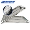 XUKEY 2Pcs Silver Chrome Auto Car Accessories Air Flow Fender