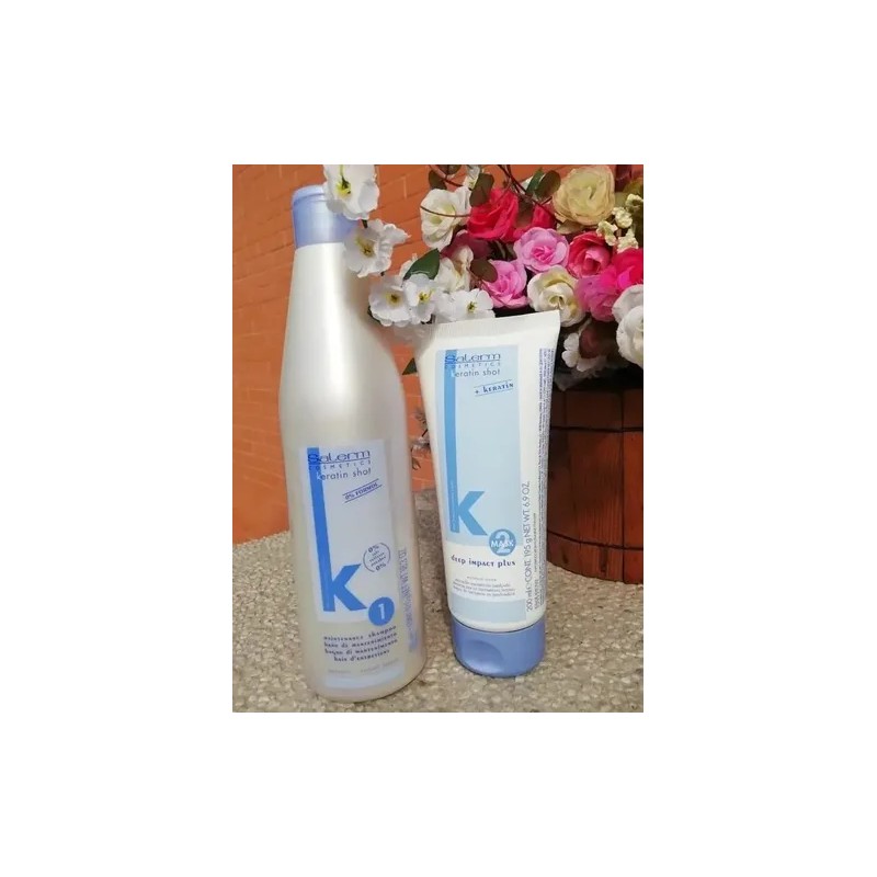 Keratin Shot Kit De Mantto Salerm Shampoo Y Mask Alaciados