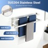 SAYAYO Double Towel Bar for Bathroom, 24 Inch Brushed Nickel