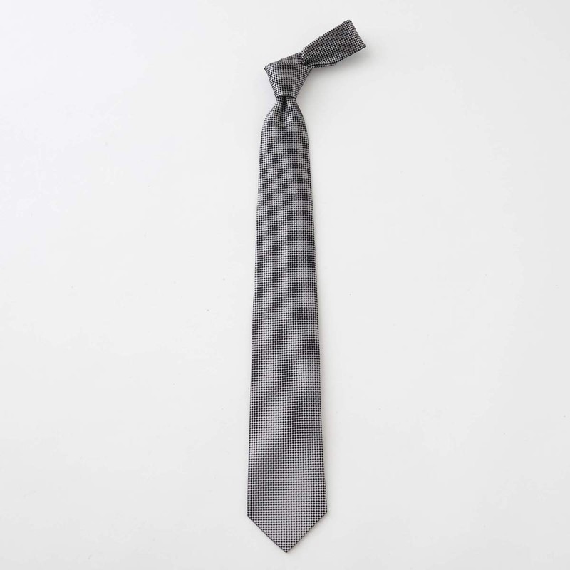 Ojier Men's Necktie/Jacquard Tie, 100% Silk Silk, Plain, Mini Plaid,