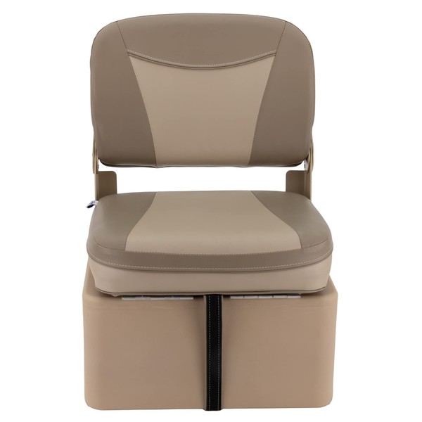 DeckMate Premium Jump Seat With Seat Box - Tan and