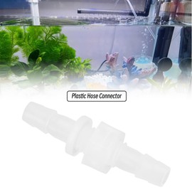 VGOL Plastic Pagoda Connectors Plastic Straight Through Connector Hose Barb Fitting Plastic Straight Inline Connector Plastic Hose Connector Aquarium Accessories Pack of 4