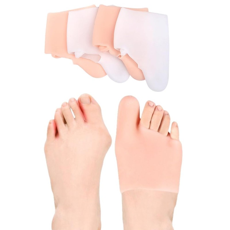 DeaHea 2 Pair Bunion Corrector Silicone Socks All-Day Gel Cushion