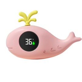 Termómetro Flotante para Bañera, Termómetro del Baño con LED Pantalla, Visualización Precisa de La Temperatura del Agua, Seguro y Fiable, Simpático...