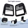 GLOBLED Tail Light Cover Compatible with Jeep JK Wrangler 2007-2018,