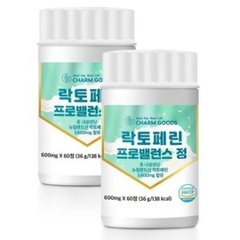 Charm goods Lactoferrin tablets, colostrum protein, lactic acid bacteria, high purity, high content, 60 tablets (2 units) / 락토페린 정 초유 단백질 유산균 고순도 고함량 60정 2개 (7200mg)
