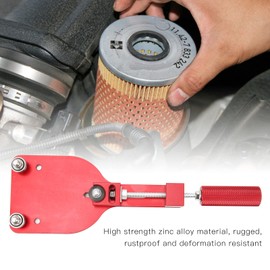 Oil Filter Cutter ,Efficient Zinc Alloy 77750 Simple to Use Practical Oil Filter Cutting Tool for 2‑3/8in to 5in Cutting Range(Red)