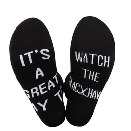 Baseball Socks It's A Great Day To Watch The BL Socks Gift For Hockey Fans Sports Fan (A, BLACKHAWKS Socks CA)
