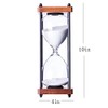 Large Hourglass Timer 60 Minute, Decorative Wooden Sandglass, White