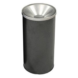 Witt Industries 2000SVN Steel Urn Ash Receptacle, Round, 10" Diameter x 20" Height, Silver