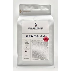 Smokin Beans 2-Pound Africa Kenya Aa Freshly Roasted Coffee, Washed Processing, Medium Roast, Premium Whole Bean Specialty Coffee