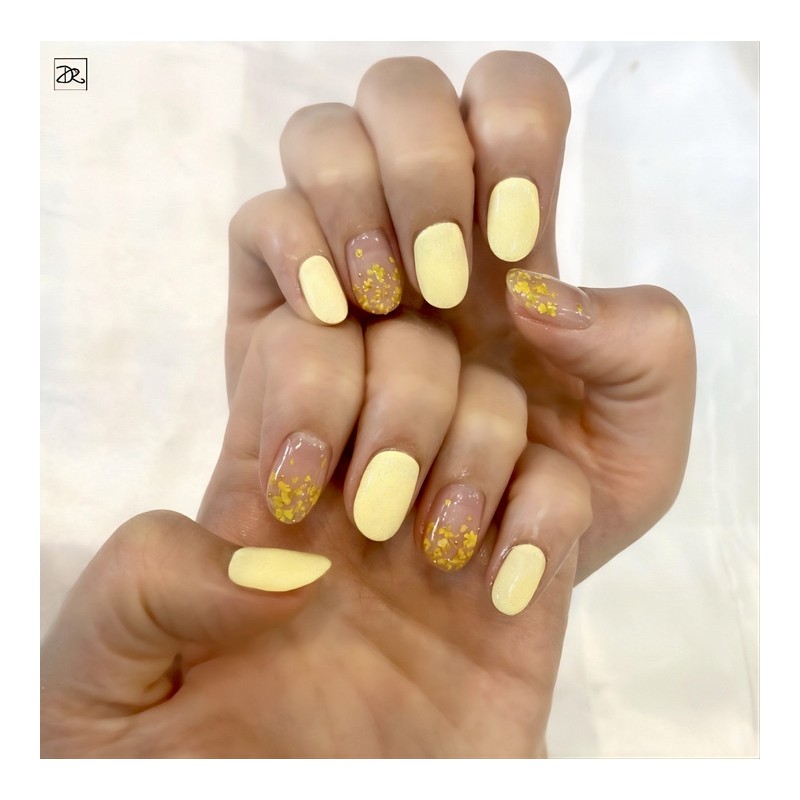 Dara Beauty March Art of the MonthForsythia Fresh Flower Nail❣