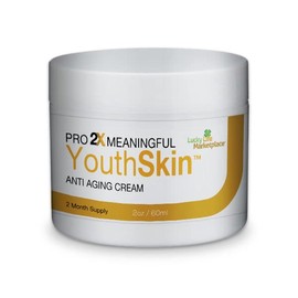 Pro 2x Meaningful Youth Skin Cream - Anti Aging Cream - 2 Month Supply - Support Skin Cell Renewal - Hydrate & Firm Skin - Brighten Appearance - Anti-Wrinkle Antioxidant Face Cream with Vitamin C & E