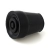 QTY 4x: 19mm 3/4" BLACK RUBBER FERRULES FOR WALKING STICKS