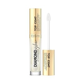 Eveline Cosmetics Diamond Glow Lip Luminizer - Nourishing & Moisturising Gloss with Caramel Aroma, 5 Delicious Shades, Light Formula for Shiny Lips