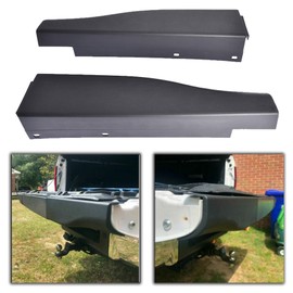 munirater Black Rear Flex Step Tailgate Molding Trim Cap Replacement for 2010-2016 F250 F350 8C3Z9941018AA 8C3Z9941019AA