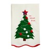 Mud Pie Light Up Christmas Towel, Tree, 21" x 14"