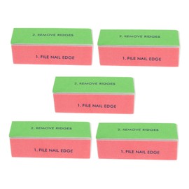 Baluue Four Sided Nail Files 5pcs Sponge Nail Buffers for Manicure Tools for Women Gentle and Effective for Home Use