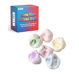 Coconut Oil Stress Ball Crunchy Squishy Sand Filled Grape Clay Squishies Snowball Vacuum Gel Foam Cheese Fillable Balls Stressball Fidget Snow Moldable Squeeze Crunch Ocean Squishys Beach(1.6IN6pcs)