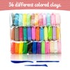 36 Pack Modelling Clay Dough Plasticine Modelling Clay, 36 Colours