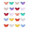 JELIEE 120pcs Butterfly Beads Butterfly Crystal Beads Bulk Butterfly Spacer Beads Butterfly Loose Beads for Jewelry Making Earring Bracelet Necklace Key Chains Jewelry DIY Craft Making
