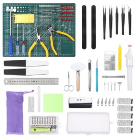 Fippy 101PCS Gundam Model Tools Kit, Model Basic Tools Kit, Hobby Building Tools Kit for Gundam Basic Model Assembling, Building and Repairing