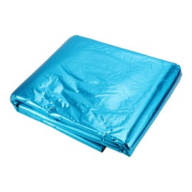 X AUTOHAUX 394mil 10mm 10.77sqft Car Sound Deadening Mat Aluminum Foil Foam Heat Shield Material for Hood Fender and Boat Engine Cover 39.37"x39.37" Blue