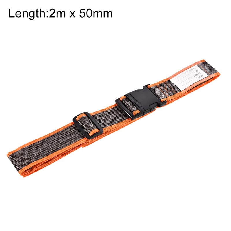 sourcing map Luggage Strap Suitcase Belt with Buckle Label, 2Mx5cm
