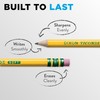 Ticonderoga Wood-Cased Pencils, Pre-Sharpened, #2 HB Soft, Yellow, 30 Count