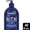 Suave Men Moisturizing 2 in 1 Shampoo Plus Conditioner, 40