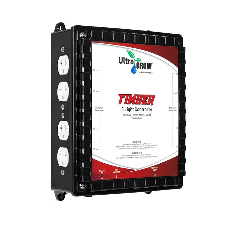 Plantmax UltraGrow – Timber 8 Light Controller with 120V Trigger