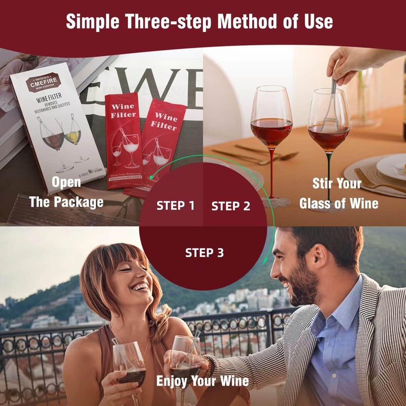 Wine Filters Sulfites Histamines Purifier Wands: May Reduce and Alleviate