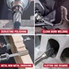 Tungsten Carbide Burr Set, 1/4" Shank, 10Pcs Die Grinder Bits,