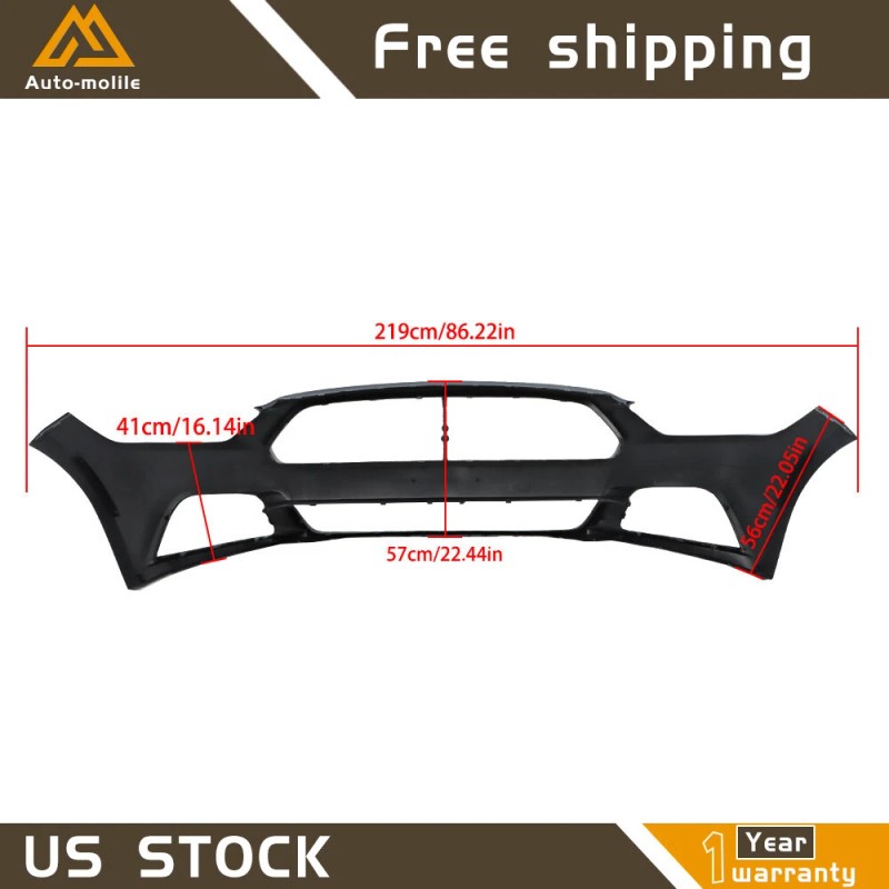 Cubierta de parachoques delantero imprimada superior FO1000704 para Ford Mustang
