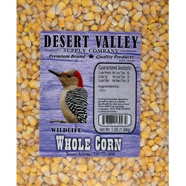 Premium Whole Corn - Wild Bird - Wildlife Food, Squirrels, Deer & More (3-Pounds)