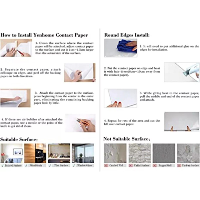 AJC Papel Tapiz De Contacto Autoadhesivo 45x2mts 6 Pz Estrellas