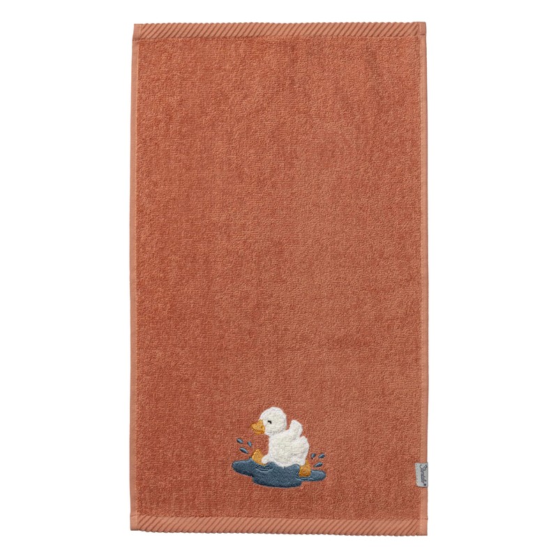 Sterntaler Pack of 2 Children's Hand Towels Made of Plain