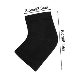 BIUDECO 4 Pairs Gel Heel Protective Socks Moisturizing Toeless Design Comfortable Blend for Relief Foot Care Washable Reusable for High Heel Users