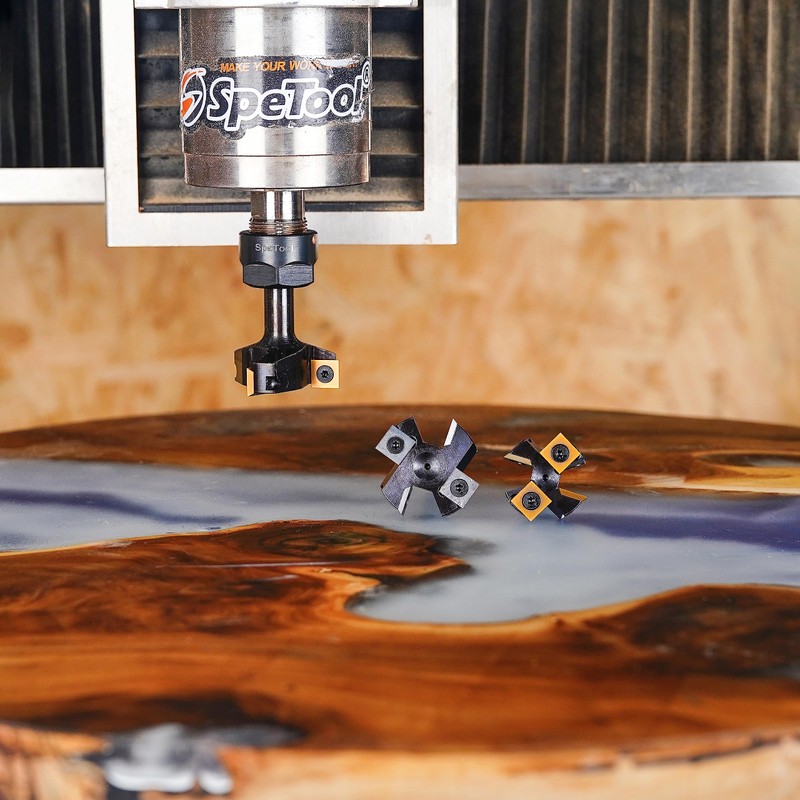 SpeTool Face Milling Cutter 8 mm Shank 38.1 mm Cutting