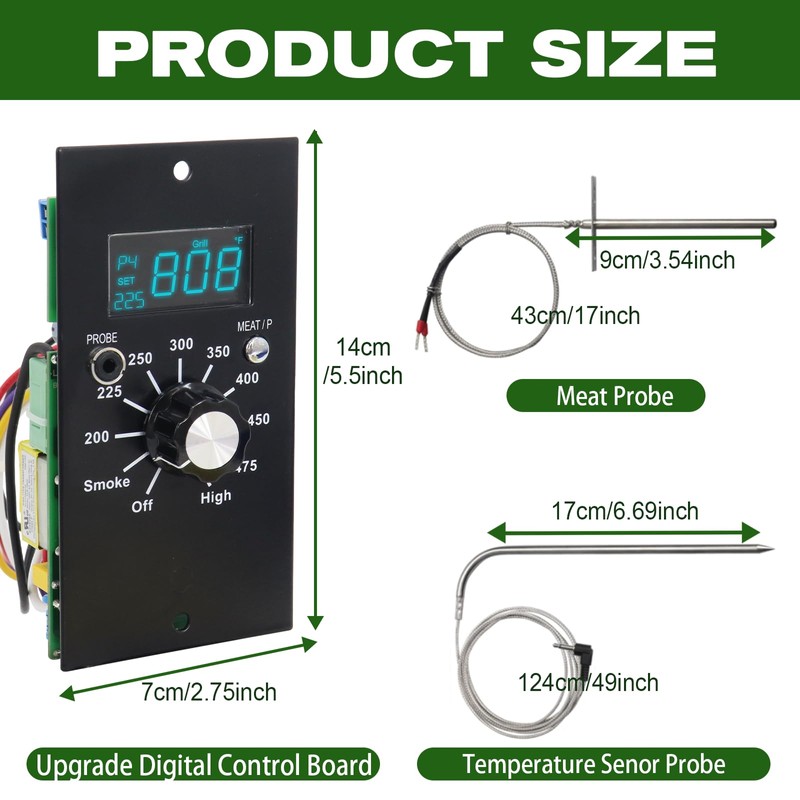 Upgrade Digital Thermostat Control Board Replacement Parts Kit Compatible with