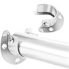 2 Pack Flange Rod Holder, Closet Rod Bracket End Supports