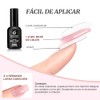 CHERIMOYA Base Coat Permanentes Rubber Color 15ml, Gel Multifuncional 4