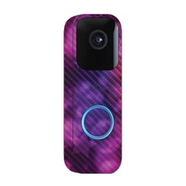 MightySkins Carbon Fiber Skin Compatible with Blink Video Doorbell - Star Power | Protective, Durable Textured Carbon Fiber Finish | Easy to Apply and Change Styles | Made in The USA
